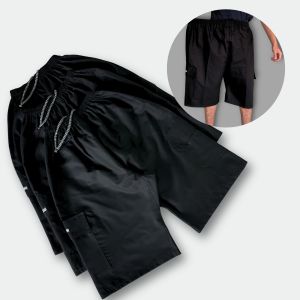 3 Pcs Celana Hitam Jumbo Dewasa | Celana Dewasa 7/8 | Celana Pendek Dewasa