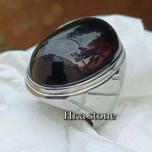 CINCIN BATU BIG SIZE KECUBUNG WULUNG HITAM PEKAT TEMBUS SENTER
