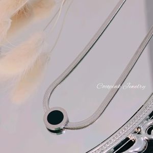 Kalung Titanium Anti Karat Liontin Mata Hitam Terlaris Cocopink Jewelry