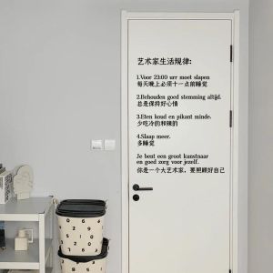 Tranh Dán Tường PVC Chống Thấm Nước Phong Cách Hiện Đại Đơn Giản Trang Trí Phòng Ngủ Phòng Tắm Văn Hóa Nghệ Thuật Cá Nhân Hóa Chữ Cái Tiếng Anh