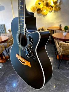 Acoustic Guitar black and natural around 40 to 41 inches with trussrod by Alchemy Guitars