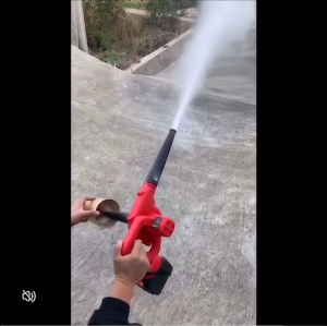 Leaf Blower 21V Electric Cordless Leaf Blower 2 X 2.0Ah Batteries and Charger Included Lightweight Leaf Blower for Patio Cleaning Lawn Care Blowing Leaves and Dust