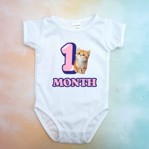 บอดี้สูทเด็ก อายุเดือน แมว 1- 12 เดือน