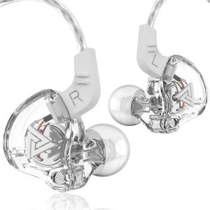 QKZ AK6 3.5mm In-Ear Wired Earphones HiFi Stereo Bass Noise Cancelling Headset with Mic for Music Gaming Calls