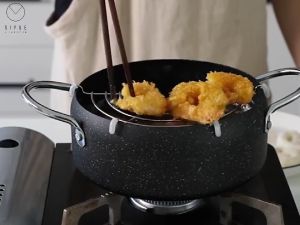 Deep Fryer Wajan Gorengan Dengan Rak Tirisan 20 Cm Panci Goreng