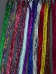 Shiny Sparkle Hair Tinsel Kit Rainbow Women Colorful Glitter Bling Hair Extension Twinkle Hair Dazzles Accessories for Braiding