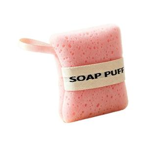 1PCS Sponge Soap Bag Bath Cleansing Foaming Net Pouch Ultra-soft Hydrophilic Sponge for Gentle Lathering Bathroom Tool