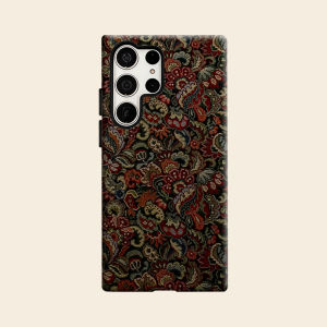 Vintage Floral Tapestry Luxury Fashion Full Lens Protective Case for Samsung Galaxy S26 S25 S24 A56 A36 Plus Ultra
