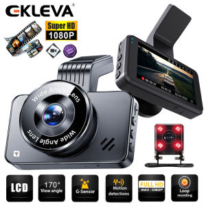 EKLEVA 1080P Car Dash Cam Front Rear Recording Camera with WiFi DVR Recorder Loop Recording Night Vision G-Sensor Parking Monitoring