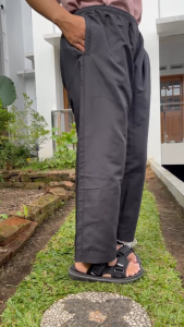 Celana Putih Haji Umroh Bahan Adem Katun Soft / Celana Sirwal Pangsi Polos Putih dan Hitam Big Size