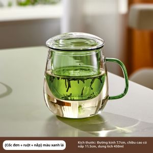HUALISHIJIA | Cốc Pha Trà Chống Nóng Bằng Kính