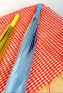 Payung Lipat Tongkat Transparan Plastik PVC Tebal Quality Premium Polos Warna Warni Payung Bening Cantik Rainbow Umbrella Fashionable Foto Prewedding Hadiah Kado Souvenir Simple Elegan - HOMIA