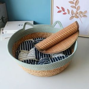 Rattan cat scratching board nest-removable and washable cat supplies woven heating pad