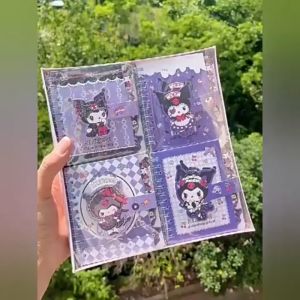 Buku Nota Spiral Kuromi Comel Buku Catatan Pelajar Buku Harian Mini Kartun Warna Ungu Kuromi Coil Book Small book Diary Notebook Pony Stitch Kids Gift 库洛米线圈本小本子紫色酷洛米库鲁米酷乐米日记本笔记本作业记录 B034