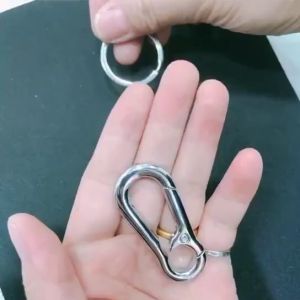 6x3cm พวงกุญแจรถสแตนเลส จี้แหวนพวงกุญแจ ของขวัญธุรกิจสำหรับผู้ชาย