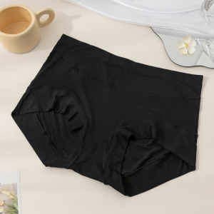 High Waist Plus Size Womens Boxers Modal Cotton Seamless Anti-Wear Thin Style Underwear for All Seasons