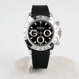 Stainless Steel Dial Modified 40mm Quartz Watch Dial Strap Sapphire Flat Mirror Glass for Japan Vk63 Movement with s logo