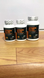 Viên uống Vitamin K2 D3 Bronson 2in1 hũ 120 viên / 360 viên [Hàng Mỹ]