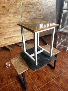 เก้าอี้เหล็ก สไตล์ loft เก้าอี้ไม้ เก้าอี้เหล็ก เก้าอี้นั่งชิว