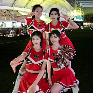 Student Performance Uniforms Womens Team Jazz Dance Outfits Cheerleading Costumes Gymnastics Wardrobe Stage Clothing