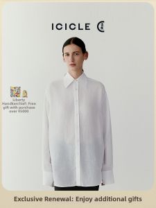 ICICLE | Belgian Linen Long Sleeve Summer Womens Shirt