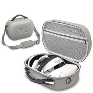 DEVASO | Túi Đựng Dây Đeo Đầu Elite Túi Đeo Vai Di Động Cho Quest 3S/Pro VR Tai Nghe Phụ Kiện PU Hộp Đựng Du Lịch Cho Meta