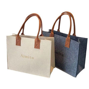 New felt womens bag shopping bag open large capacity handbag birthday gift single room girl small handbag doll versatile handba