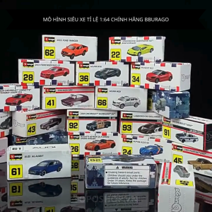 Mô hình Xe thể thao Chính hãng Bburago tỉ lệ 1:64 nhiều mẫu fullbox