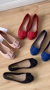 Korean Fashion Women Jelly Flats Bow Knot Ballet Shoes Waterproof Rubber Flat Shoes