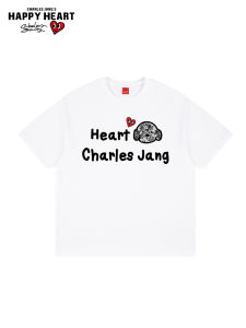 CHARLES JANGS HAPPY HEART | Charles Style High Street Thin Summer T-Shirts