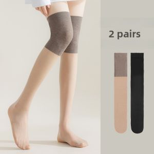 miiow | Womens Long Tube Socks Thin Air Conditioning Knee Pads Anti-snag Anti-slip Warm Half Leg Over Knee Long Tube Socks
