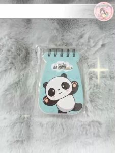 สมุดสันลวดทรงตั้ง หน้าปกลายหมีแพนด้าสุดน่ารัก