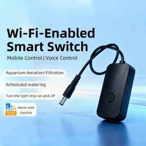 WiFi DC Smart Switch Timer controller EWeLink app / Voice control for Fish Tank Oxygen Pump Watering Aquarium LED Lamp