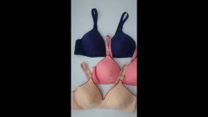 3 Pcs Bh Jumbo Bra Cup D Besar Polos Lembut Tanpa Kawat Free Celana Dalam