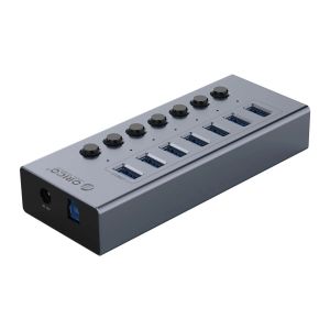 ORICO | ORICO Powered USB Hub Splitter Socket with Multi USB 3.0 Port Slot Plug On-Off Key Switch Dock Power Strip Adapter for PC Lapto