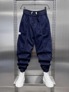 New 2025 Mens Jeans Straight Leg Spring Autumn Casual Versatile Loose Fit Trendy mid Waist Zipper Multiple Pockets Wear Resistant