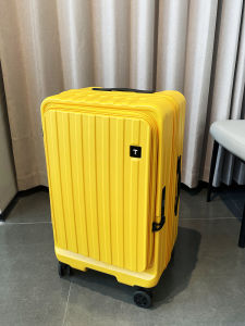 หนาขึ้น สไตล์สปอร์ต กระเป๋าเดินทาง 24 นิ้ว ผู้หญิง กระเป๋าเดินทางเปิดด้านข้างแบบขยายได้นําเข้าญี่ปุ่น Silent Universal Wheel 28