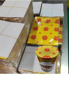 Gold Color High Temperature Resistant Non-Fading Rice Cake Packaging Paper Small Cup Special Aluminum Foil Paper Earthenware Soup Tin Paper