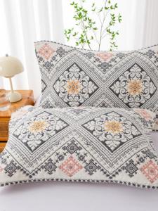 ผ้าห่มหมอนคอตตอนแท้หนา ดูดซับเหงื่อ ป้องกันผิวหนัง กันแมลงวัน ผ้าห่มหมอนขนาดใหญ่ คู่ ผ้าห่มหมอนคอตตอนแท้ระดับไฮเอนด์สำหรับใช้ในบ้าน