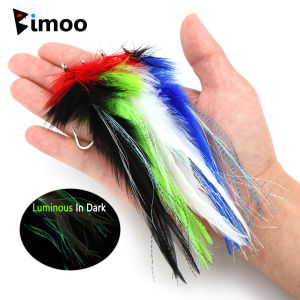 2/4pcs 5/0 5.91inch Rooster Hackle Seaducer Streamer Fly Big Baitfish Streamer Fly Trout Pike Tuna Musky Saltwater Fishing Lures