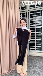 Dreamtale Seluar Panjang Wanita Women Clothing Rubber Waist Boot Cut Pants Auto Slim Effect Casual Long Pants Women Loose Trousers Wide Leg Pants WCO188