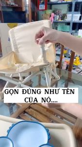 Ghế Ăn Dặm Gấp Gọn KidMart Hoo Booster Kiểu dáng Hàn Quốc Siêu Nhẹ Cho Bé Ghế Ăn Dặm Du Lịch