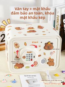 LUOLI | Hộp Tiết Kiệm Cho Trẻ Em Khóa Mật Mã Vân Tay Đẹp Dung Lượng Lớn