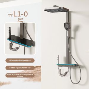 Piano Key LED Display Shower Set