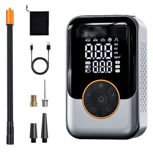 Portable Air Pump Wireless Car Tire Inflator Electric Air Compressor LCD Display Air Injector for Bike Car Motorcycle Tyre Ball