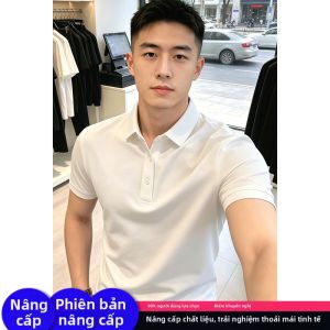 CHENMU | Áo Polo Đen Ôm Body Short Sleeve Mùa Hè