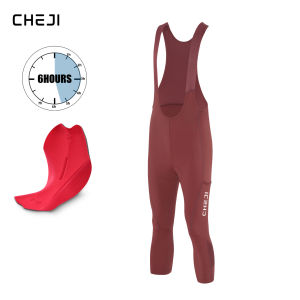 Cheji Mens 3/4 Length Cycling Bib Shorts Quick-Drying Breathable High-Quality Comfortable Fit for Bikers