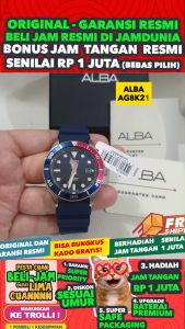 ALBA ORIGINAL - ALBA AG8K21 X1 AG8K21X1 - ACTIVE - Men JK - Biru - Resin - Diameter 41mm - Water Resist 100 meter - Jamdunia / Jam dunia JD18 # Jam Tangan Pria Cowok Anti Air Watch + ALBA AG8K 21 AG 8K 21 X1 AG8 DEL01