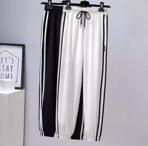 PLUS ขนาดผู้หญิงสูงเอวกางเกงกีฬาฤดูร้อนสบายๆสังเคราะห์หนัง Pocketed เทปรายละเอียดสําหรับ 25-29 ปี