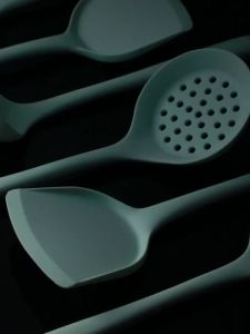 ตะหลิวทอด อุปกรณ์ทำอาหาร ตะหลิว ทัพพี ทัพพีตักข้าว กระบวย ช้อนไม้พายซิลิโคน กระบวยตักซุป ชุดซิลิโคนทำอาหาร ตะหลิวซิลิโคนเกรดอาหาร